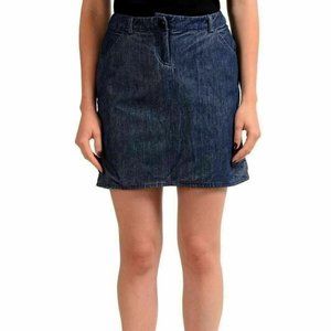 Versus by Versace Women's Blue Mini Skirt